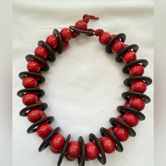 NWT Boho Chic Artisan Chunky Bold Collar Necklace|Statement Handmade Jewelry - Picture 7 of 7